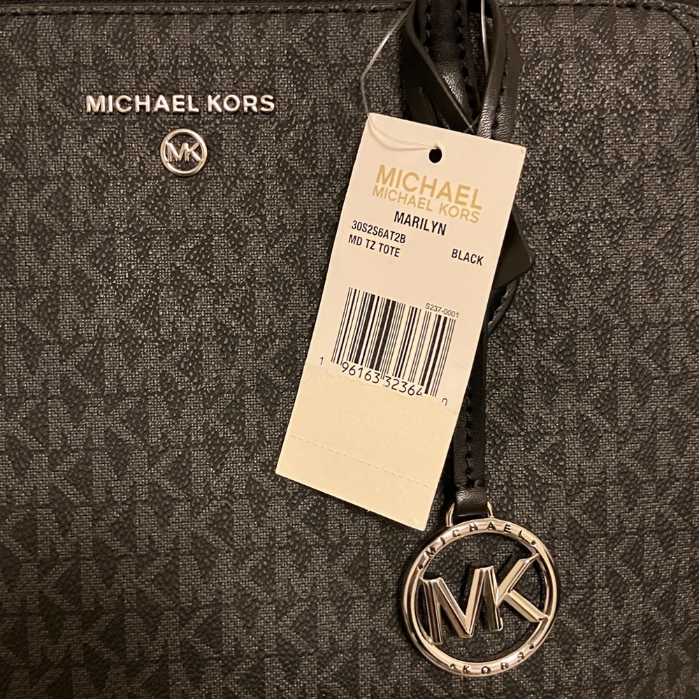 Michael Kors Black Marilyn Tote Bag - Picture 4 of 14